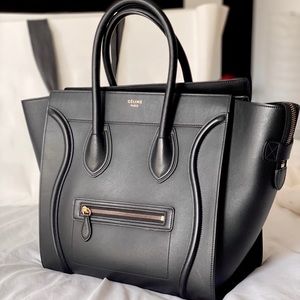 Celine Mini Luggage Calfskin Smooth - Black